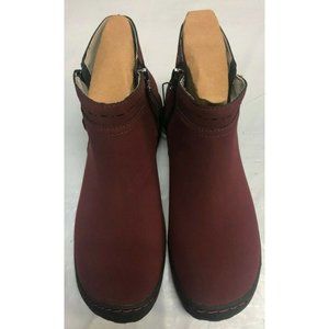 Jambu JBU Women's JUNO  Ankle Ladies Boot WINE (Red)  SIZE 11